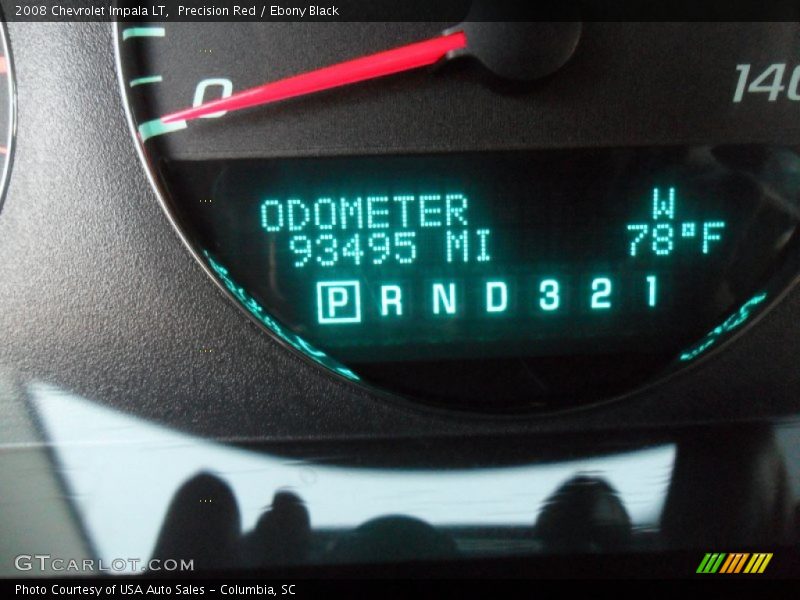 Precision Red / Ebony Black 2008 Chevrolet Impala LT