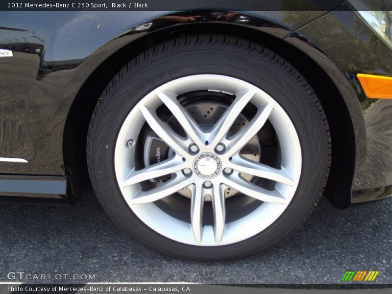 Black / Black 2012 Mercedes-Benz C 250 Sport