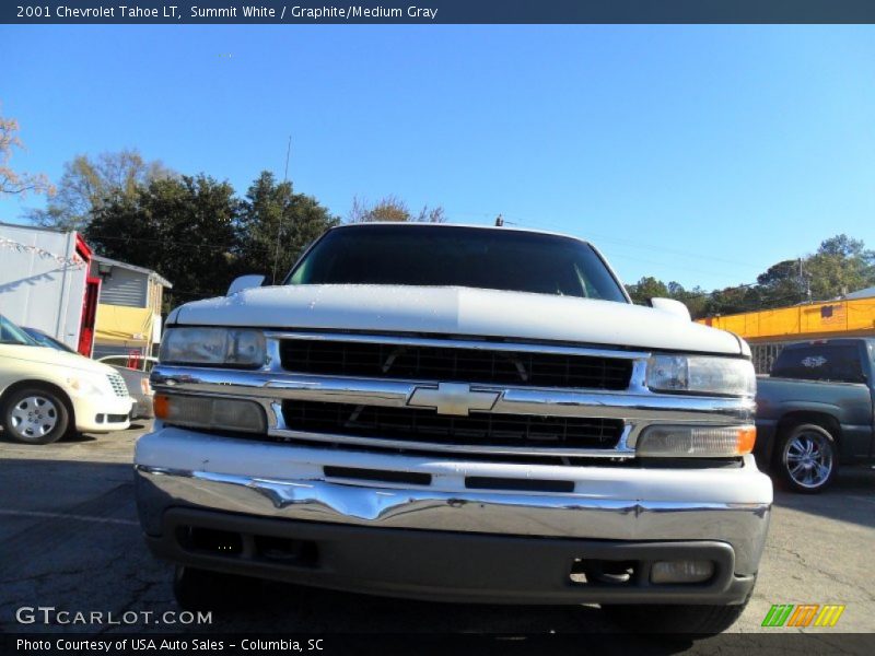 Summit White / Graphite/Medium Gray 2001 Chevrolet Tahoe LT