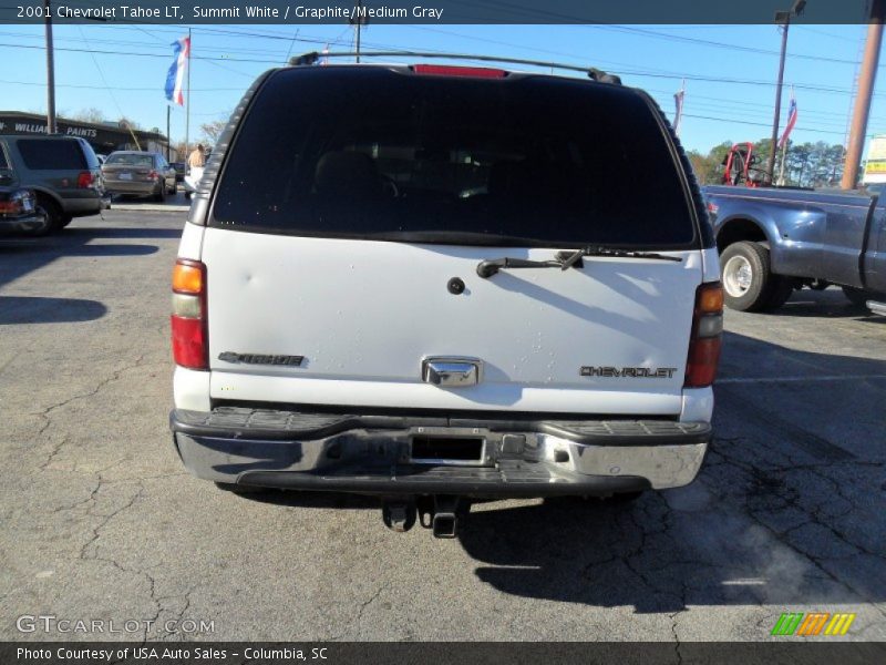 Summit White / Graphite/Medium Gray 2001 Chevrolet Tahoe LT