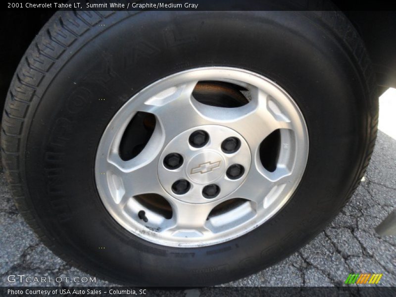 Summit White / Graphite/Medium Gray 2001 Chevrolet Tahoe LT