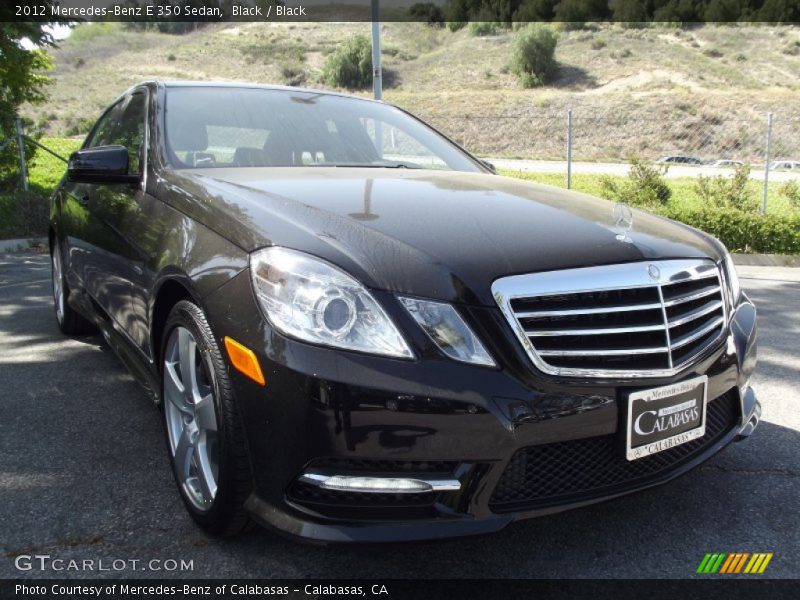 Black / Black 2012 Mercedes-Benz E 350 Sedan