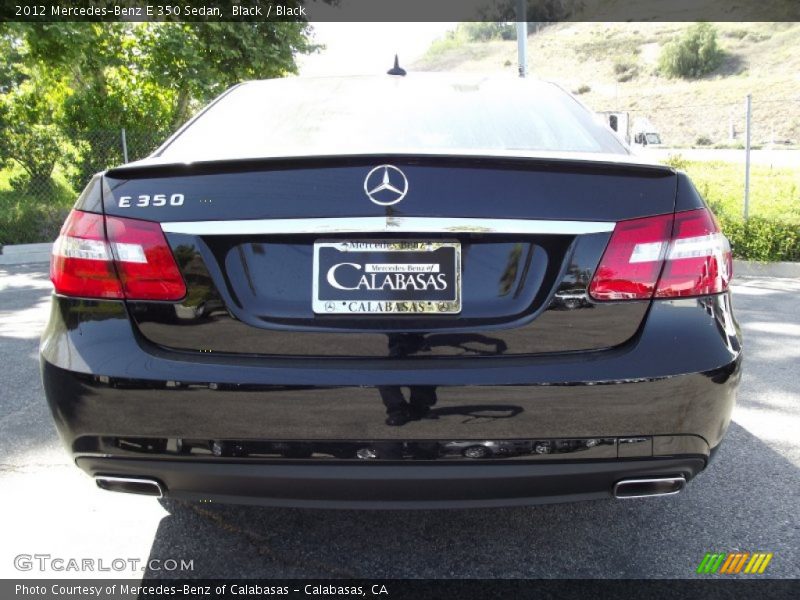 Black / Black 2012 Mercedes-Benz E 350 Sedan