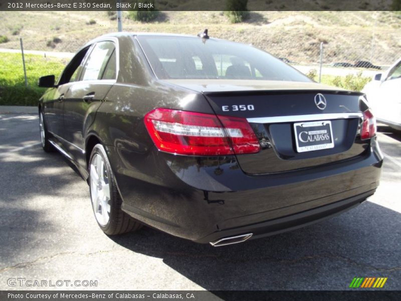 Black / Black 2012 Mercedes-Benz E 350 Sedan