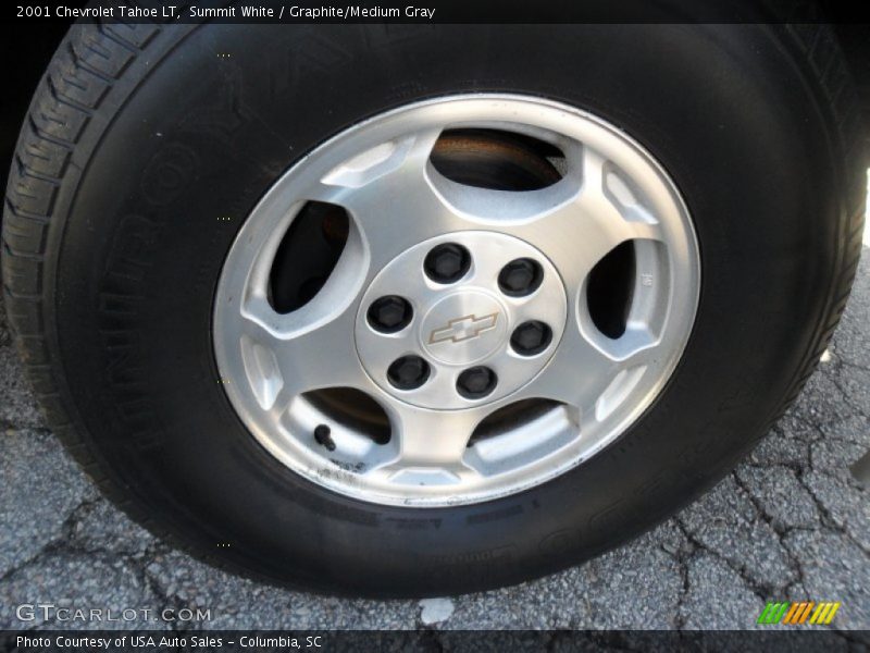 Summit White / Graphite/Medium Gray 2001 Chevrolet Tahoe LT
