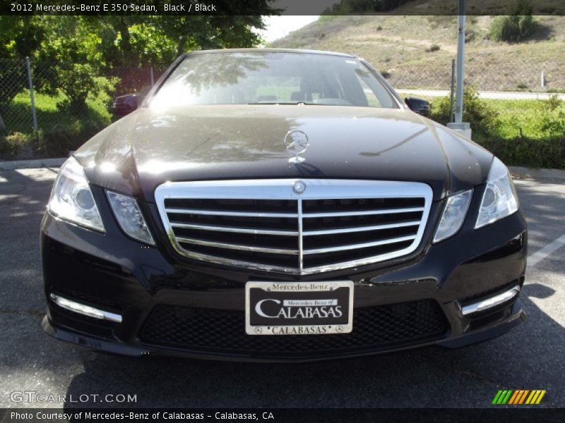 Black / Black 2012 Mercedes-Benz E 350 Sedan