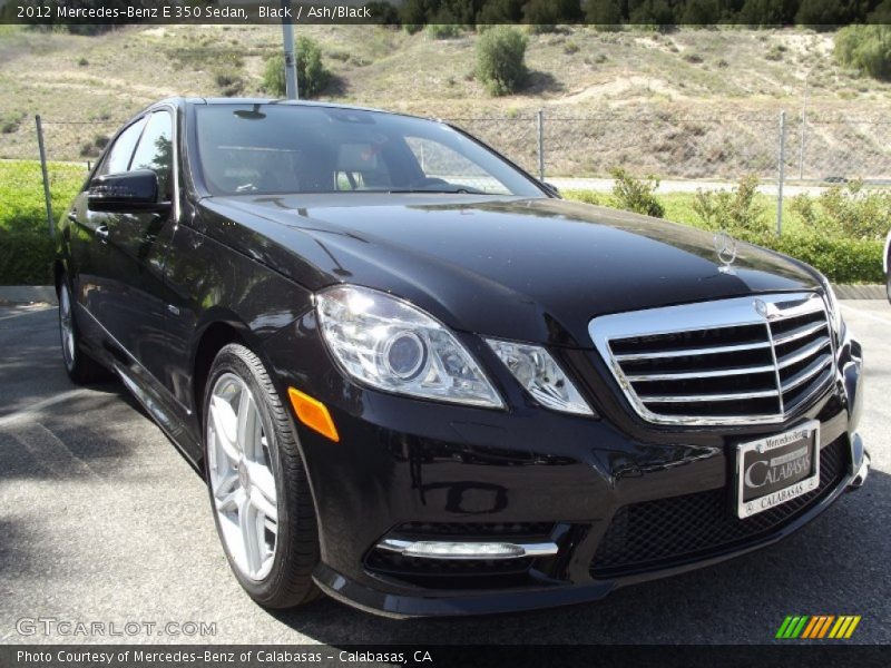 Black / Ash/Black 2012 Mercedes-Benz E 350 Sedan