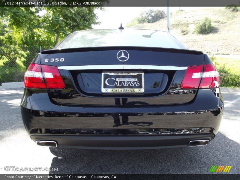 Black / Ash/Black 2012 Mercedes-Benz E 350 Sedan