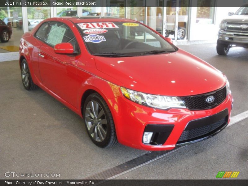 Racing Red / Black Sport 2011 Kia Forte Koup SX