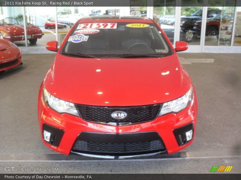 Racing Red / Black Sport 2011 Kia Forte Koup SX