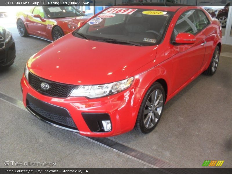 Racing Red / Black Sport 2011 Kia Forte Koup SX