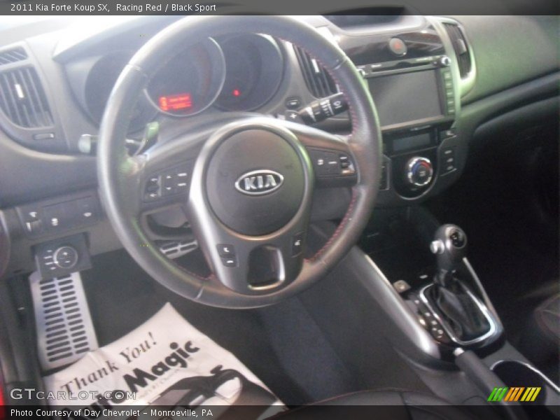 Racing Red / Black Sport 2011 Kia Forte Koup SX