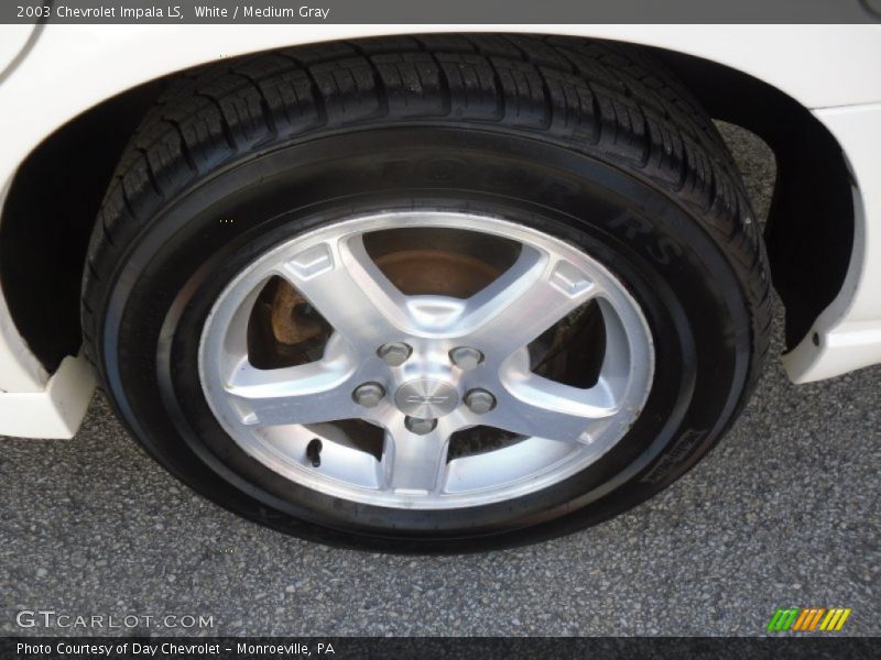 White / Medium Gray 2003 Chevrolet Impala LS