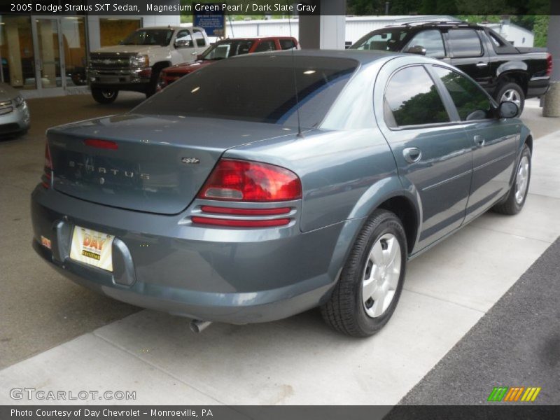 Magnesium Green Pearl / Dark Slate Gray 2005 Dodge Stratus SXT Sedan
