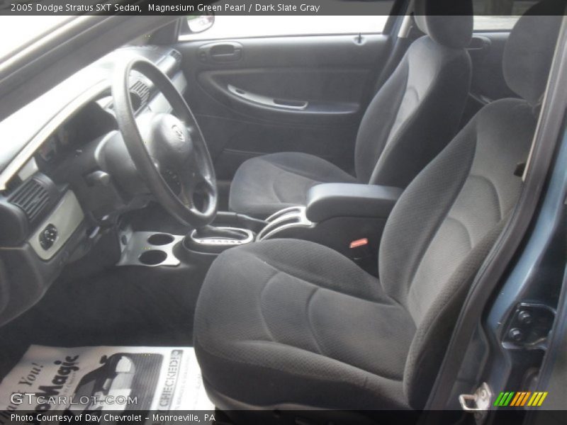 Magnesium Green Pearl / Dark Slate Gray 2005 Dodge Stratus SXT Sedan