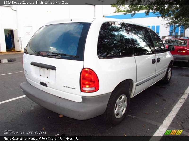 Bright White / Mist Gray 1999 Dodge Caravan