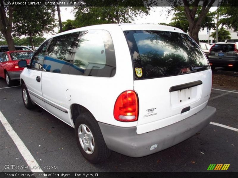 Bright White / Mist Gray 1999 Dodge Caravan