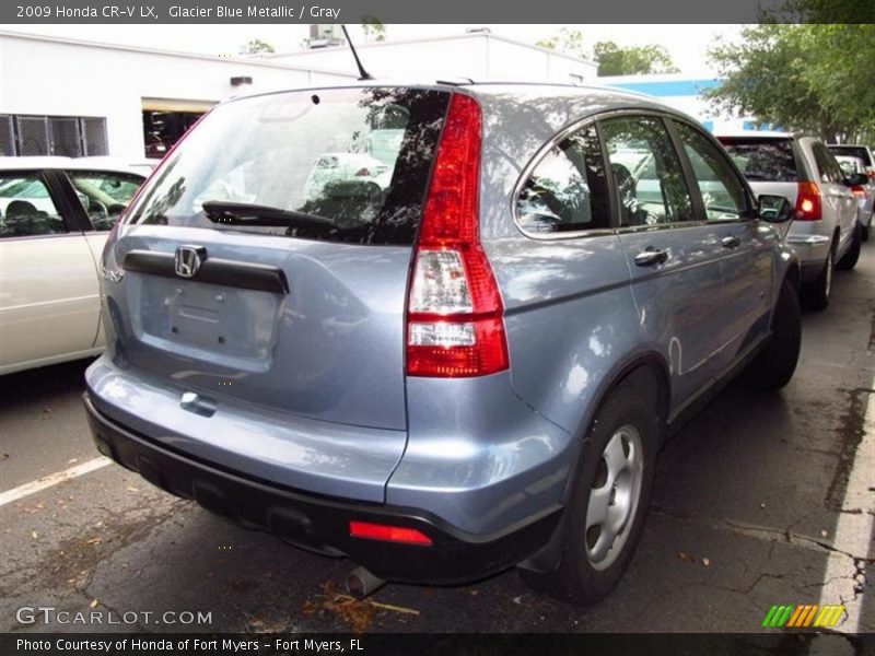 Glacier Blue Metallic / Gray 2009 Honda CR-V LX