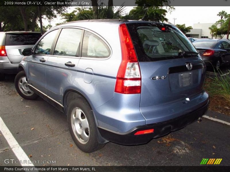 Glacier Blue Metallic / Gray 2009 Honda CR-V LX