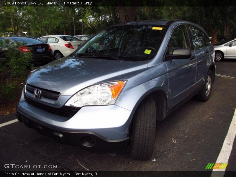 Glacier Blue Metallic / Gray 2009 Honda CR-V LX