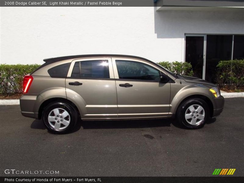 Light Khaki Metallic / Pastel Pebble Beige 2008 Dodge Caliber SE