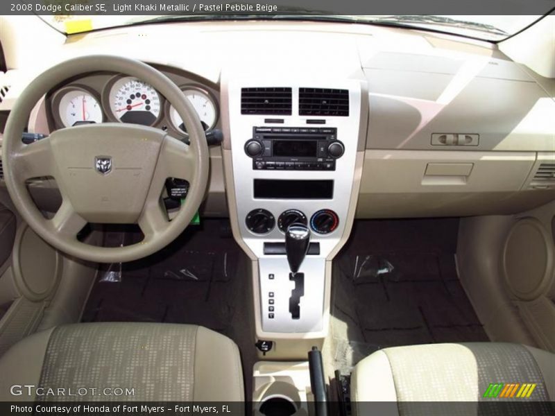 Light Khaki Metallic / Pastel Pebble Beige 2008 Dodge Caliber SE
