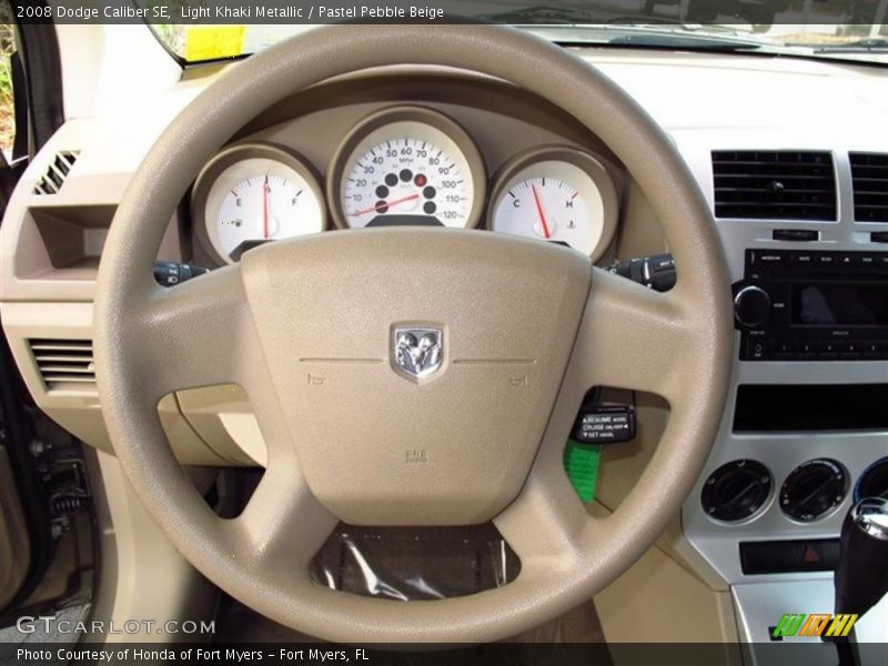 Light Khaki Metallic / Pastel Pebble Beige 2008 Dodge Caliber SE