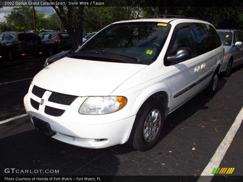 Stone White / Taupe 2002 Dodge Grand Caravan Sport