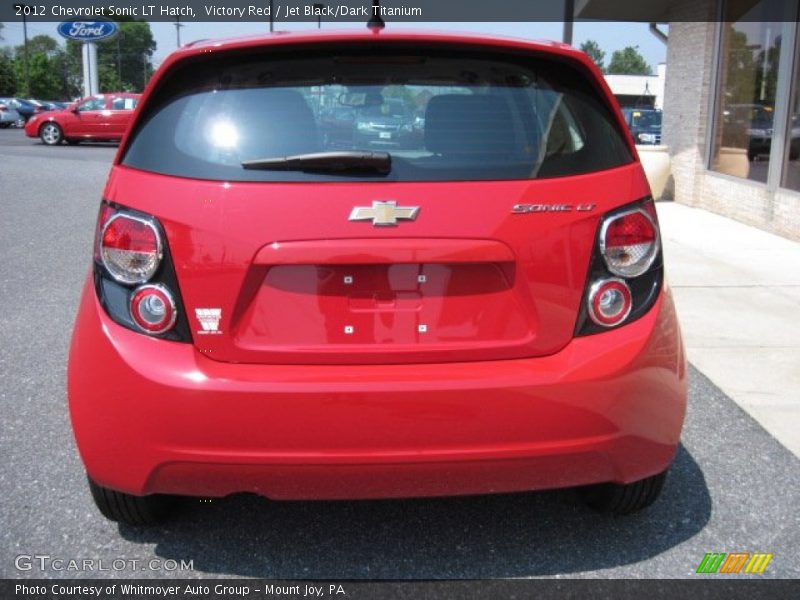 Victory Red / Jet Black/Dark Titanium 2012 Chevrolet Sonic LT Hatch