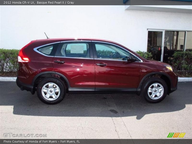 Basque Red Pearl II / Gray 2012 Honda CR-V LX
