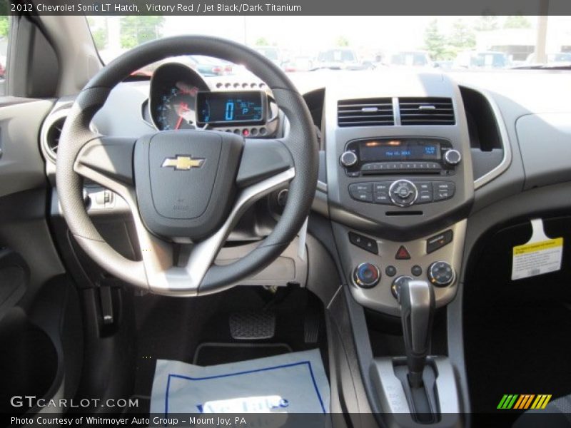 Victory Red / Jet Black/Dark Titanium 2012 Chevrolet Sonic LT Hatch