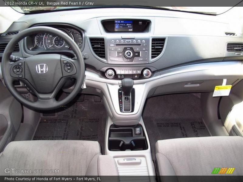Basque Red Pearl II / Gray 2012 Honda CR-V LX