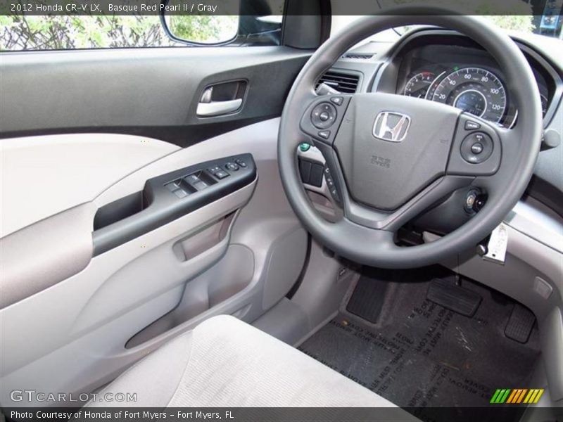 Basque Red Pearl II / Gray 2012 Honda CR-V LX