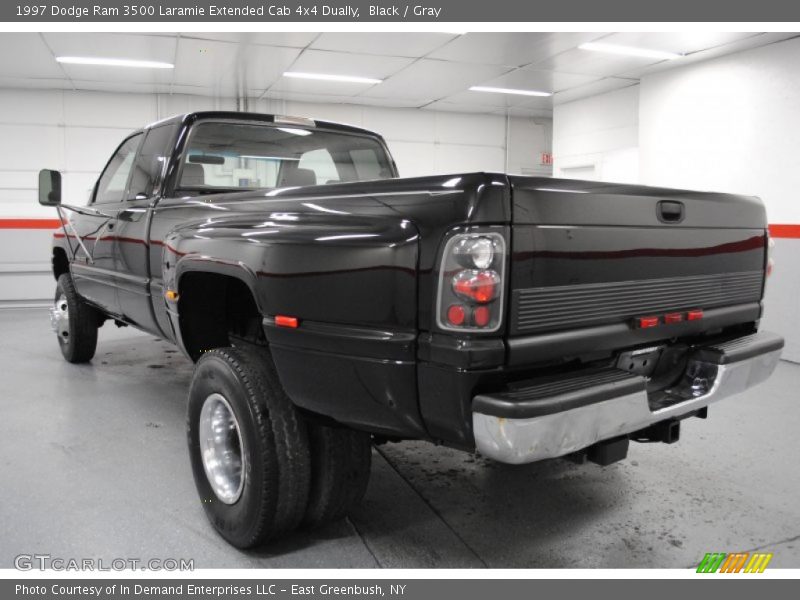 Black / Gray 1997 Dodge Ram 3500 Laramie Extended Cab 4x4 Dually