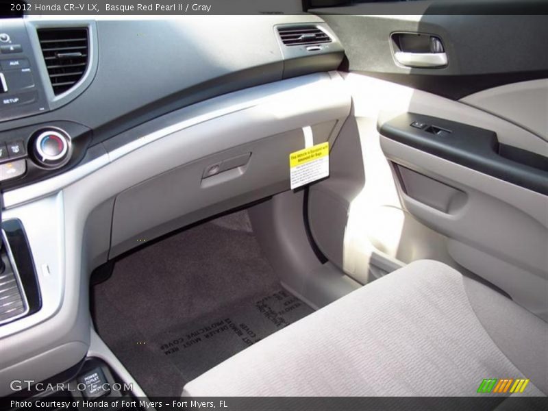 Basque Red Pearl II / Gray 2012 Honda CR-V LX