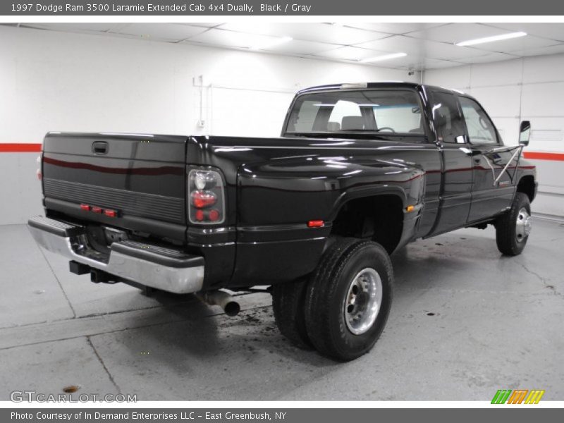 Black / Gray 1997 Dodge Ram 3500 Laramie Extended Cab 4x4 Dually