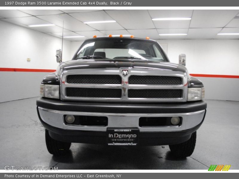 Black / Gray 1997 Dodge Ram 3500 Laramie Extended Cab 4x4 Dually