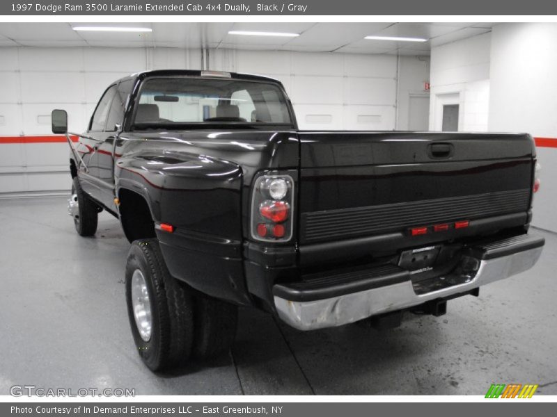 Black / Gray 1997 Dodge Ram 3500 Laramie Extended Cab 4x4 Dually