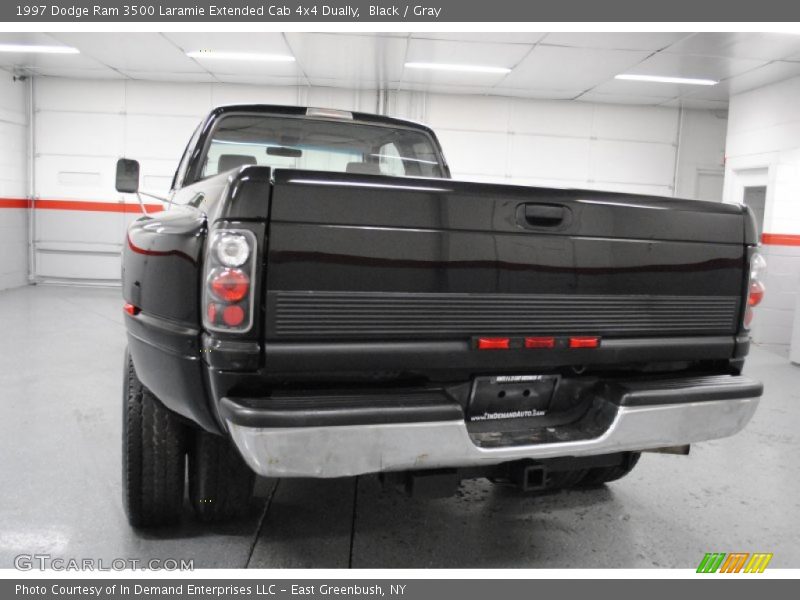Black / Gray 1997 Dodge Ram 3500 Laramie Extended Cab 4x4 Dually