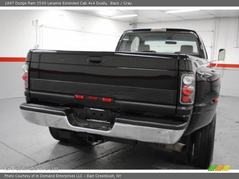 Black / Gray 1997 Dodge Ram 3500 Laramie Extended Cab 4x4 Dually