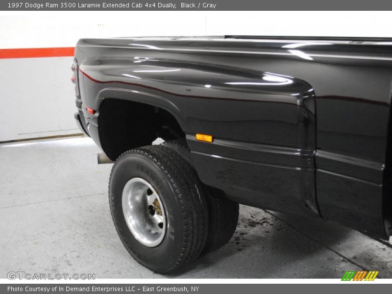 Black / Gray 1997 Dodge Ram 3500 Laramie Extended Cab 4x4 Dually