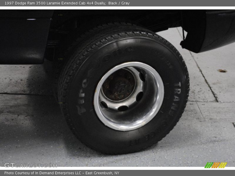 Black / Gray 1997 Dodge Ram 3500 Laramie Extended Cab 4x4 Dually