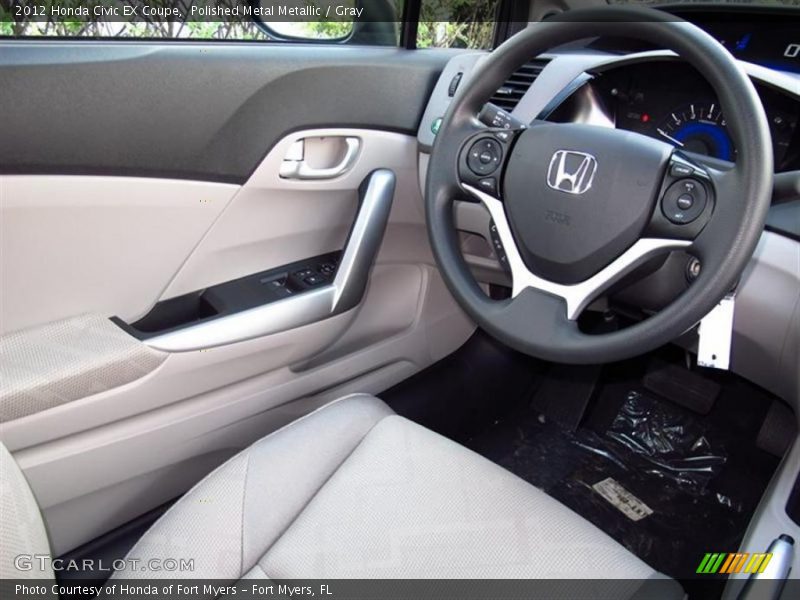 Polished Metal Metallic / Gray 2012 Honda Civic EX Coupe