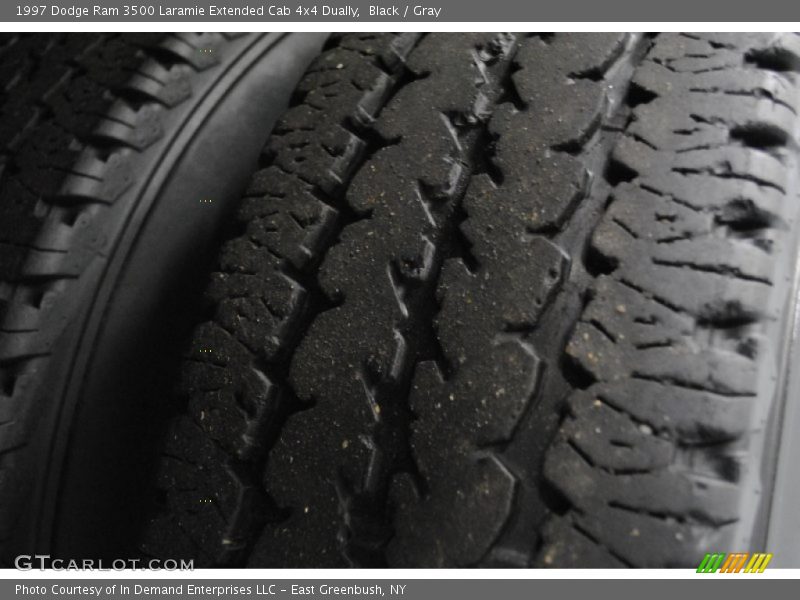 Black / Gray 1997 Dodge Ram 3500 Laramie Extended Cab 4x4 Dually