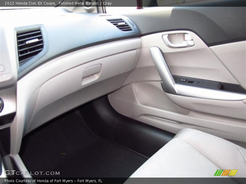 Polished Metal Metallic / Gray 2012 Honda Civic EX Coupe