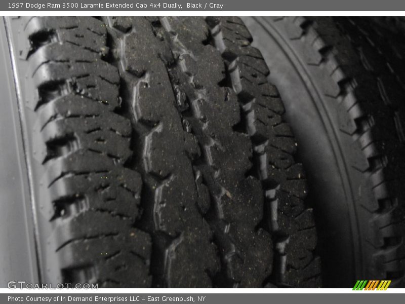 Black / Gray 1997 Dodge Ram 3500 Laramie Extended Cab 4x4 Dually