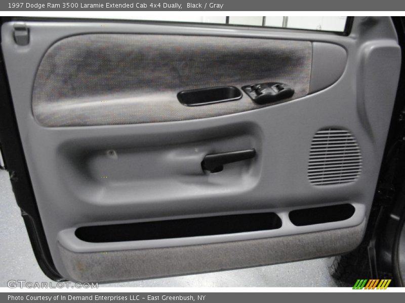 Black / Gray 1997 Dodge Ram 3500 Laramie Extended Cab 4x4 Dually
