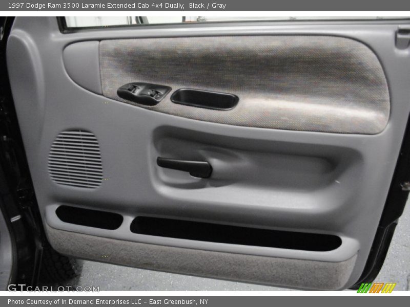 Black / Gray 1997 Dodge Ram 3500 Laramie Extended Cab 4x4 Dually
