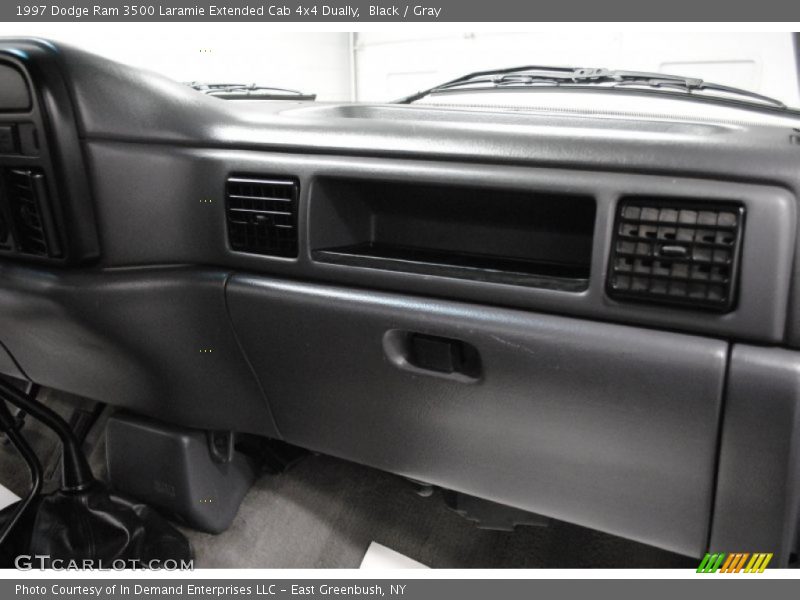 Black / Gray 1997 Dodge Ram 3500 Laramie Extended Cab 4x4 Dually