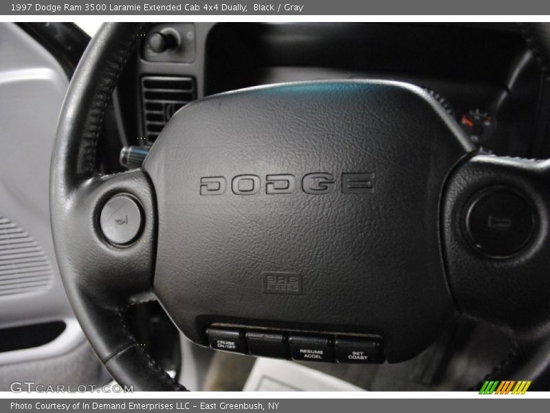 Black / Gray 1997 Dodge Ram 3500 Laramie Extended Cab 4x4 Dually